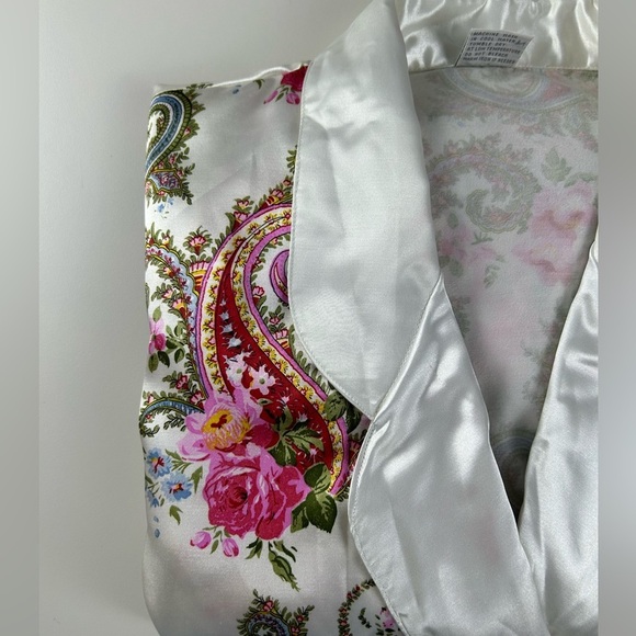Vintage NWT KATHRYN Silky Floral Long Sleeve Nightgown Size‎ L - Picture 3 of 16